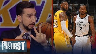 Nick Wright on Kawhi getting special treatment & LeBron's trade comments | NBA | FIRST THINGS FIRST