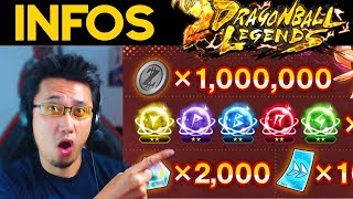 INFOS DRAGON BALL LEGENDS : 2000 Cristaux à récupérer !