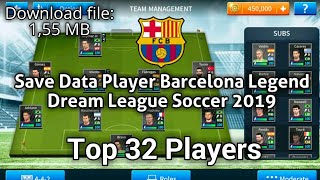 Save Data Player Barcelona Legend | Dream League Soccer 2019