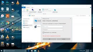 Network credentials and setting up Accounts for sharing(macOS/Windows)
