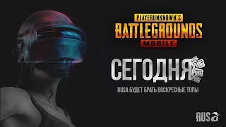 стрим PUBG MOBILE - RusA будет брать воскресные ТОПЫ