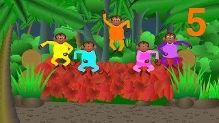 Nursery Rhymes - Five Little Monkeys