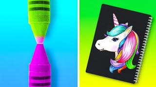 ЧЕЛЛЕНДЖ И ХИТРОСТИ ДЛЯ РИСОВАНИЯ || Победит тот, кто первый окончит школу рисования от 123 GO Like!