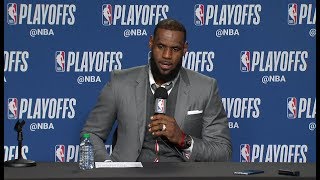 LeBron James Postgame Interview | Cavaliers vs Raptors - Game 1 | May 1, 2018 | 2018 NBA Playoffs