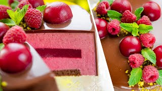 МУССОВЫЙ ТОРТ Малина Шоколад - Шоколадно-Малиновый Десерт / Chocolate Raspberry Mousse Cake