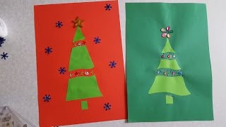 Tannenbaum 2 Basteln mit Buntpapier