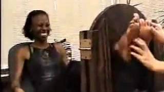 Ebony foot tickle