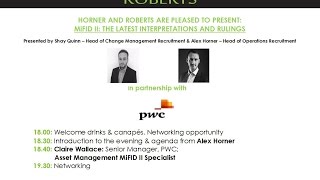 Horner and Roberts Presents: MiFID II: Claire Wallace from PWC