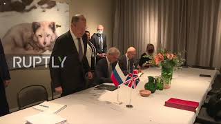 'We’re not going to dance' - Lavrov chases away photographers before OSCE meeting in Stockholm