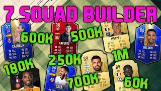 FIFA 19 SQUAD BUILDER 60K 180K 250K 500K 600K 700K 1M SQUAD BUILDER FUT CHAMPIONS FIFA 19