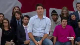 Trudeau gets called out in Alberta