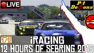 iRacing || 12 Hours of Sebring 2018 @PitDemons (parte 1/2) || LIVE