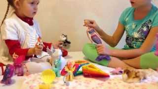 Пони Искорка была похищена злым драконом. Играем в игрушки. My little Pony