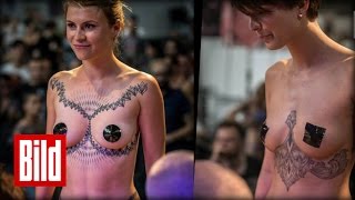 Sexy Tattoos - Girls zeigen in Berlin ihre Designs ( Dragon / Tribal / Ideas )