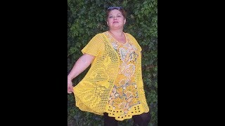 Филейное Вязание Крючком - Туники для Полных - 2019 / Knit Crochet Knitting Pattern for Full