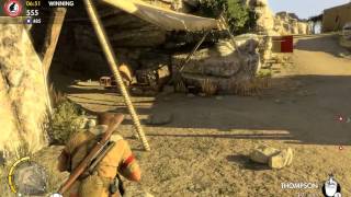 Sniper Elite 3 - Online Multiplayer Team Deathmatch on Hellfire ! Map: Carcano, Thompson (Killed) PC