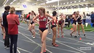 beautiful woman spits on track
