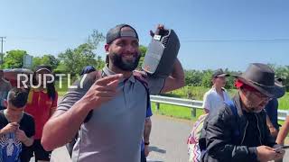 Mexico: Migrant caravan moves north despite adverse weather conditions