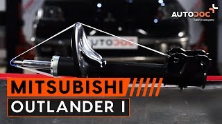 How to replace front shock absorbers Mitsubishi Outlander 1 TUTORIAL | AUTODOC