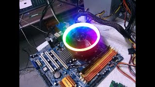 led불빛 이쁘게 나오는 만원짜리 괜찮은 평면형 쿨러.  am3보드나인텔정품 대용으로 적당