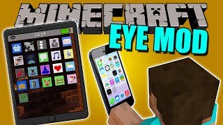 EYE MOD - Iphone Realista que FUNCIONA en Minecraft - Minecraft mod 1.11.2 Review ESPAÑOL