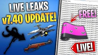 Reacting to Fortnite v7.40 Leaks (Skins, Emotes, Secrets, Leaks and MORE!) *LIVE*
