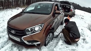Вытаскиваем полноприводный KIA Sorento при помощи LADA XRAY! Лада Х Рей Off road