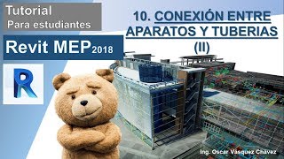 Tutorial Revit MEP 2018 (Cap.10) - Conexión entre aparatos y tuberías (II)