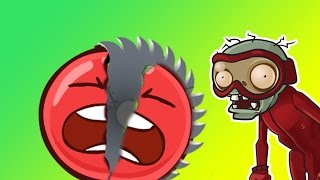 КРАСНЫЙ ШАР НАПАЛ НА ЗОМБИ ПРОТИВ РАСТЕНИЙ Круглый Шарик Plants vs zombies Red Ball 4 Мультик .