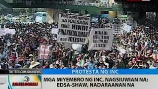 BT: Mga miyembro ng Iglesia ni Cristo, nagsiuwian na; EDSA-Shaw, nadaraanan na
