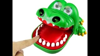 Игрушка" Крокодил-стоматолог". Берегите пальцы!!! Сrocodile bites off fingers! Joke!!!