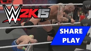 WWE 2K15 Share Play in Action!!! - 2 PLAYER UNIVERSE MODE!