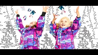 Коллекция зимней одежды для девочек "Теплый снег"