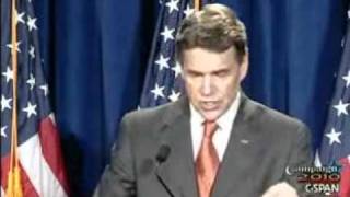Rick Perry Announces Candidacy for President in 2012