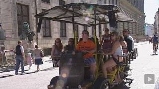 Saufen auf Rädern: München im Krieg gegen Bierbikes - SPIEGEL TV Magazin