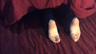 barefoot guy eaten by a monster under his bed (Vore)