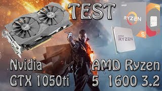 Nvidia GTX 1050Ti 4G & AMD Ryzen 5 1600 3.2 GHz [Battlefield 1] [Тест]