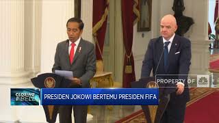 Pertemuan Jokowi dan Presiden Fifa: Sepakat Tingkatkan Keamanan Pertandingan