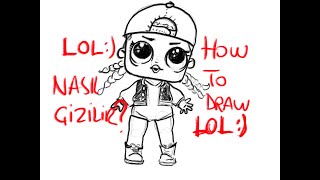 как рисовать куклу лол - Lol bebek nasıl çizilir - how to draw lol