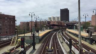 MTA NYC Subway IRT R33WF 9307 & 9308 Railfan Window [RFW] @ Brighton Beach (9/28/19)