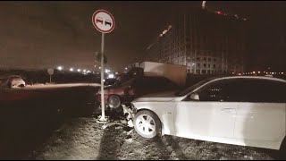 Пьяный каршеринг ушатал БМВ и улетел в канаву. Поиски угнанной BMW.