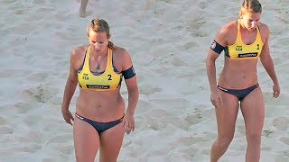 Big German Beach Volleyball Women In Action