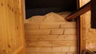 Wood pellets extern transport screw - test 1