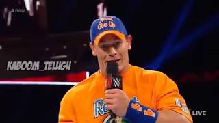 WWE|JOHNCENA ROMAN REIGNS FUNNY TELUGU CONVERSATION|