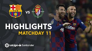 Highlights FC Barcelona vs Real Valladolid (5-1)