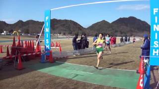 2012全日本びわ湖クロカン　１部女子ジュニア4000ｍゴール地点