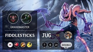 Fiddlesticks Jungle vs Xin Zhao - KR Grandmaster Patch 9.12