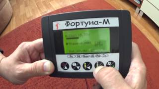Металлодетектор Фортуна-М, калибровка по ферриту, реакция на разные цели.
