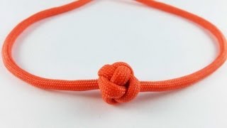 Как завязать стопорный узел "Бутон" (button knot) ?