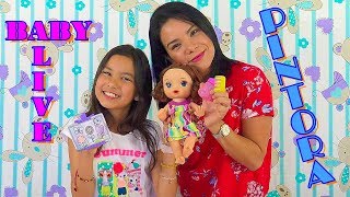 BABY ALIVE Pinta De VERDAD | Ana Nana Toys